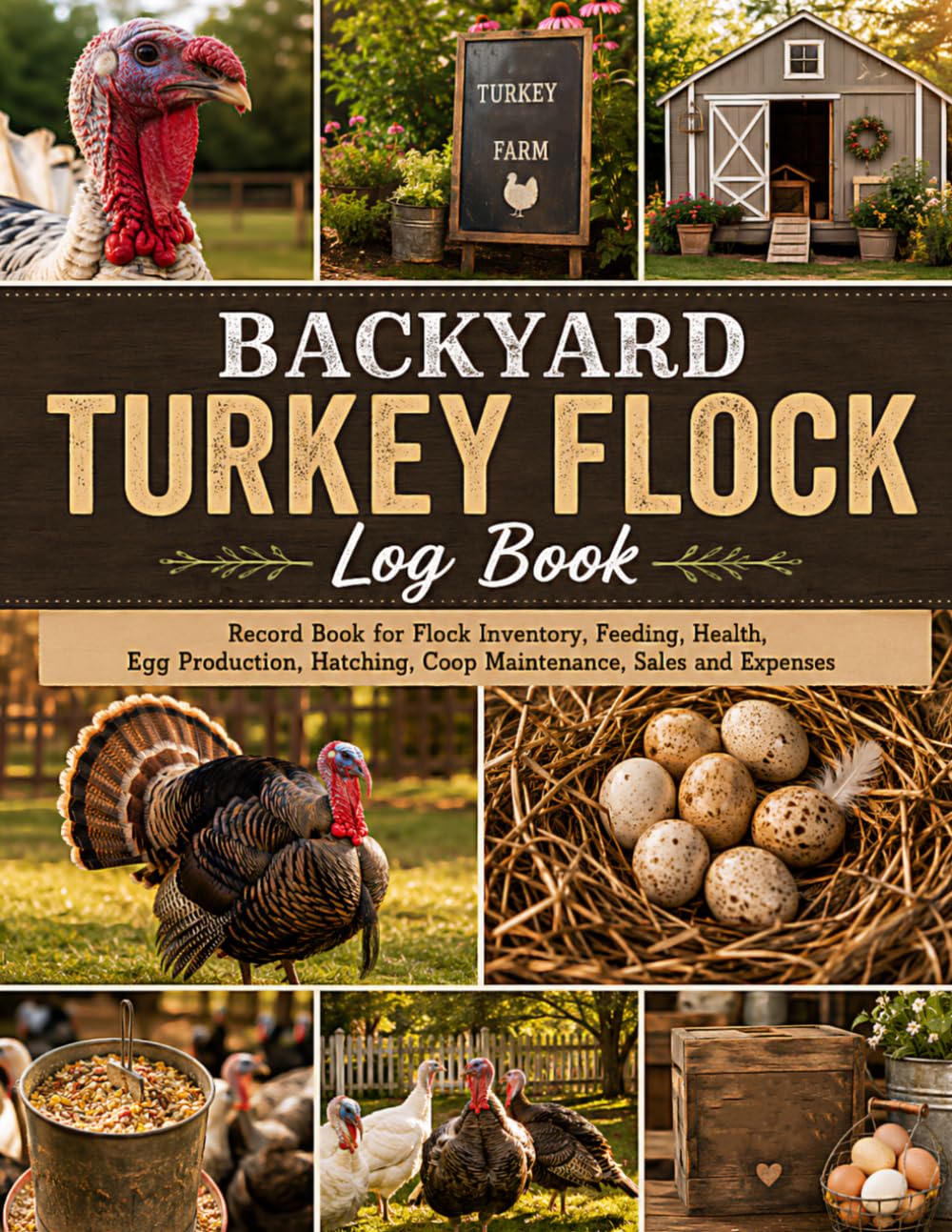 ler totalmente Backyard Turkey Flock Log Book: Record Book for Flock Inventory, Feeding, Health, Egg Production, Hatching, Coop Maintenance, Sales and Expenses