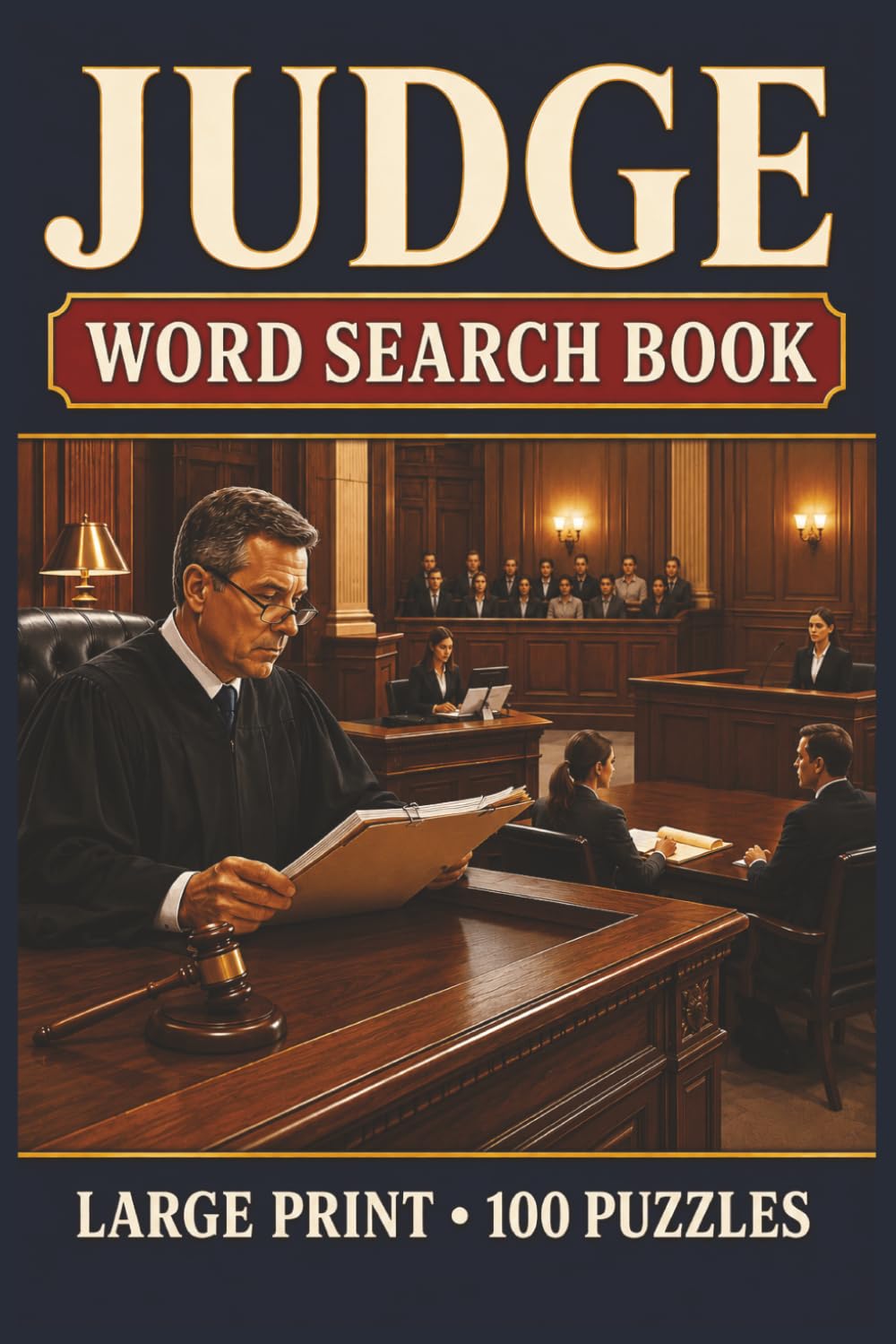 Judge Word Search Book: Large Print Puzzle Collection with 100 Puzzles and 2000 Unique Words on Evidence, Pretrial Motions, and Jury Instructions baixar o livro de graça