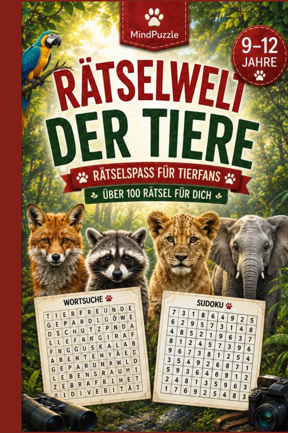 ler totalmente Rätselwelt der Tiere: Rätselbuch – ein tolles Geschenk für Kinder und Jugendliche von 9 bis 12 Jahren (Tierisch clever) (German Edition)
