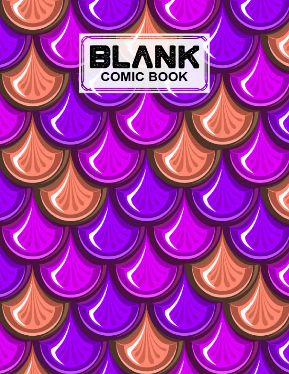 ler totalmente Blank Comic Book: Mermaid Glitter Scales Cover, Draw Your Own Comics - 120 Pages of Fun and Unique Templates - A Large 8.5" x 11" Notebook by Rico Romer