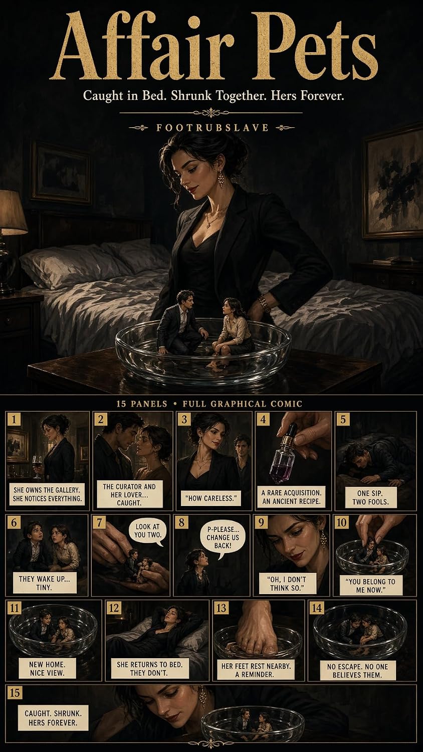 Affair Pets: Caught in Bed. Shrunk Together. Hers Forever. (Full graphical comic) (English Edition) baixar o livro de graça
