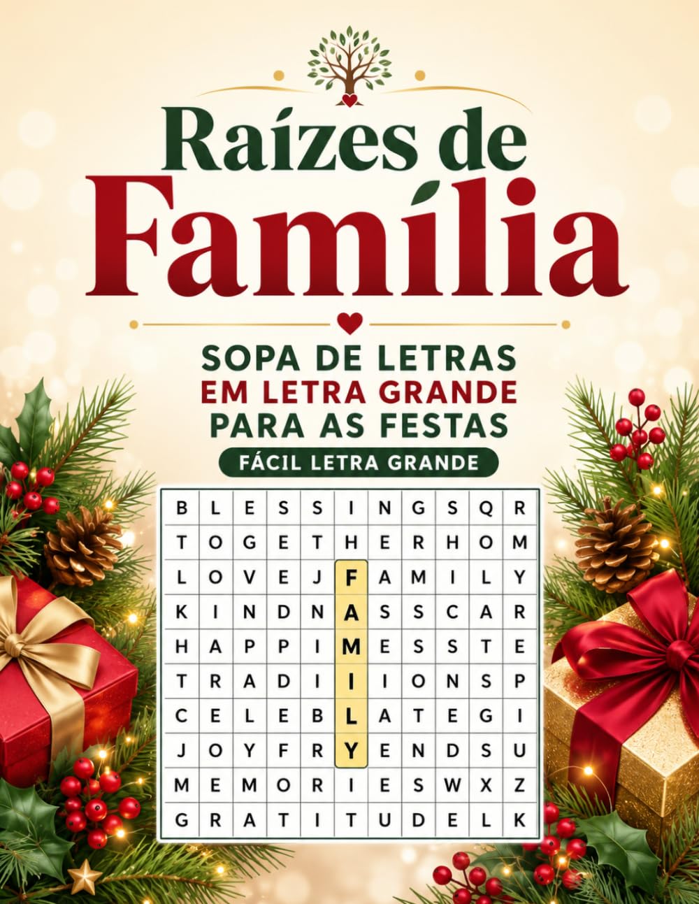 capítulo por capítulo baixar Raízes de Família: Sopa de Letras em Letra Grande para as Festas (Portuguese Edition)