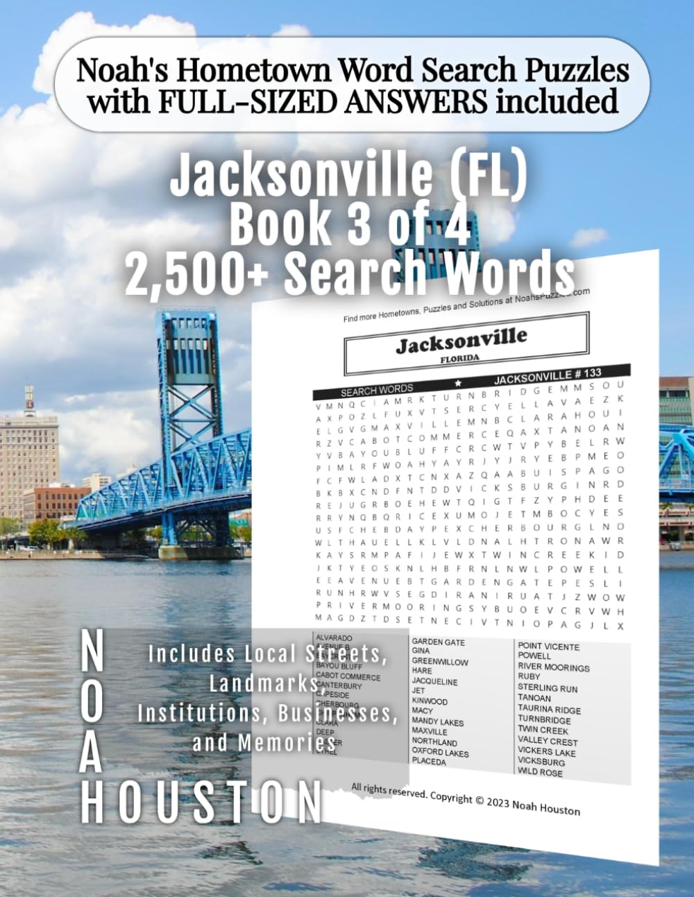 Noah's Hometown Word Search Puzzles with FULL-SIZED ANSWERS included JACKSONVILLE (FL), BOOK 3 OF 4: Includes Local Streets, Landmarks, Institutions, Businesses, and Memories baixar livro de graça
