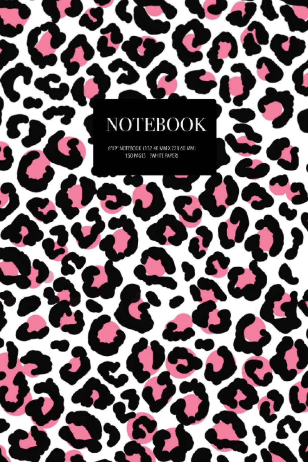 ler totalmente Notebook: Classy Pink and White Leopard Print Blank Lined Journal