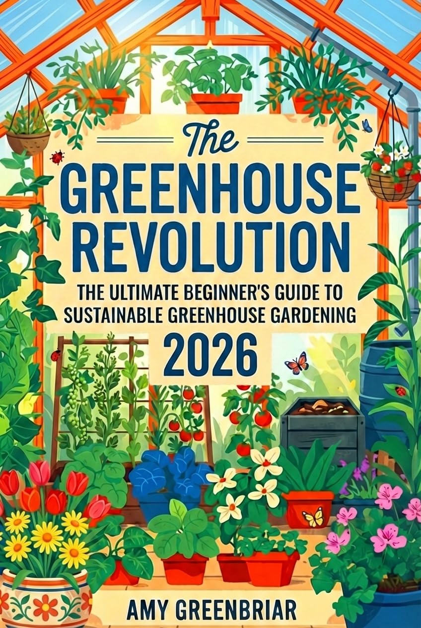 ler totalmente The Greenhouse Revolution: The Ultimate Beginner's Guide to Sustainable Greenhouse Gardening: Build, Maintain, and Harvest Year-Round with Eco-Friendly Practices (English Edition)