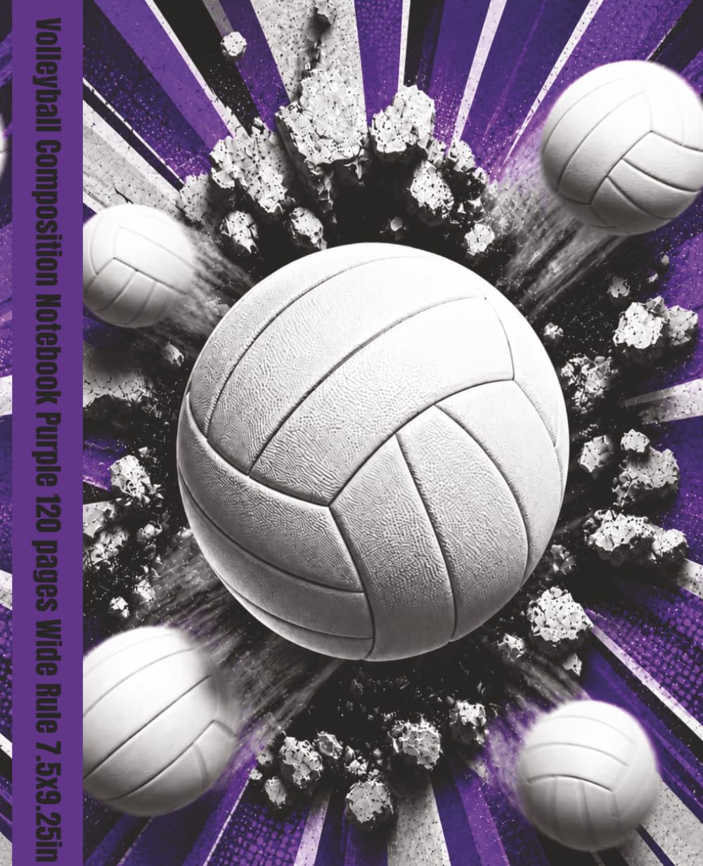 Volleyball Composition Notebook for Girls: Wide Ruled Notebook for Volleyball Players, Homework or Classroom Notes | Purple Aesthetic Pop-Out Sports Cover 7.50 x 9.25 120 pages baixar o livro de graça
