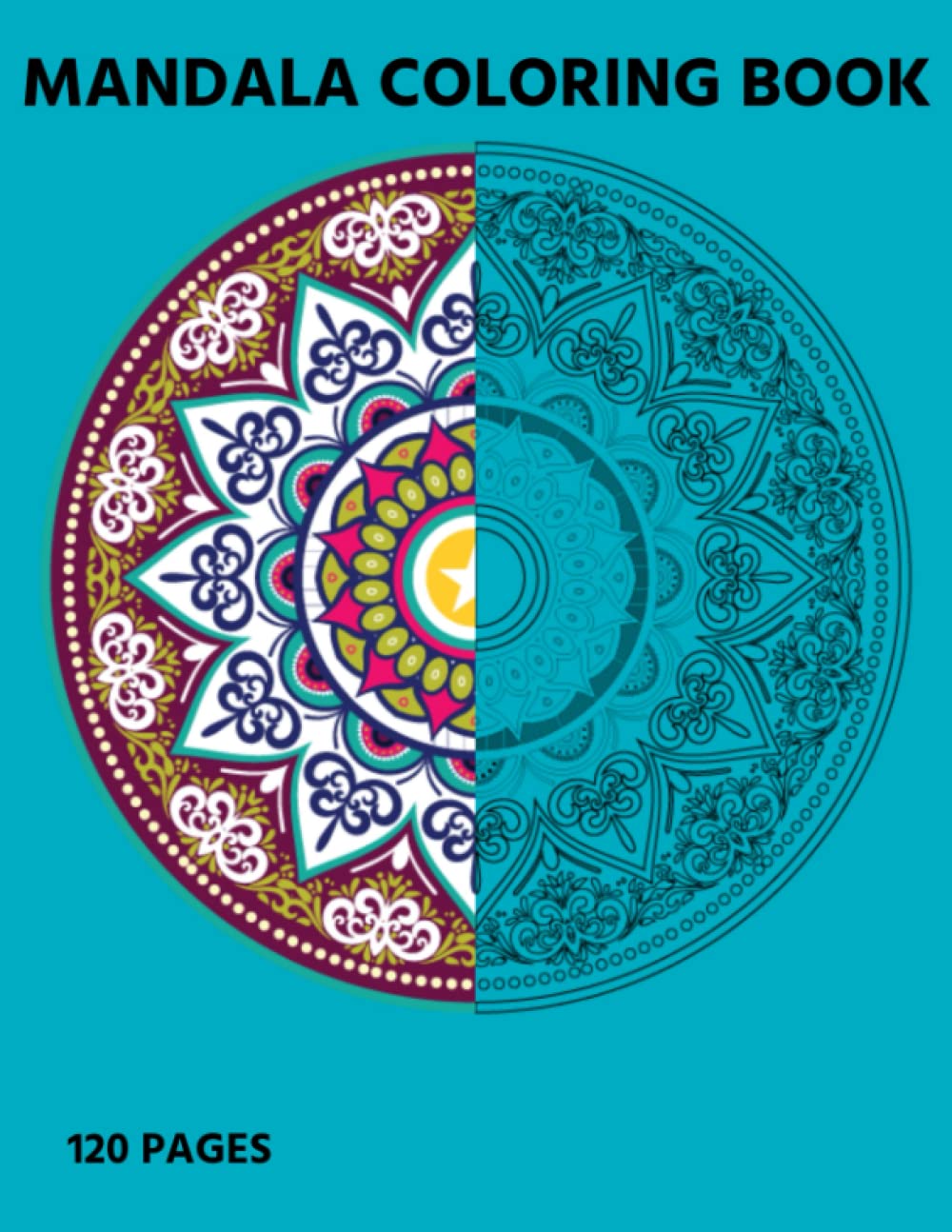 ler totalmente MANDALA COLORING BOOK: 8.5"X11" 120 PAGES (Befq Creations coloring books)