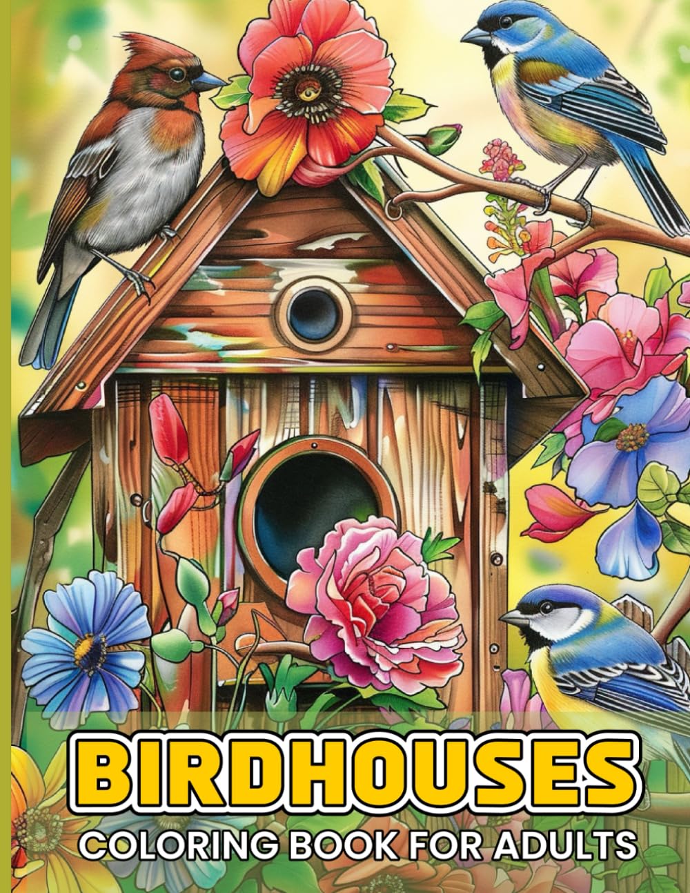Birdhouses Coloring Book for Adults: A Beautiful Collection of Birdhouse Illustrations for Relaxation and Creativity. baixar o livro de graça