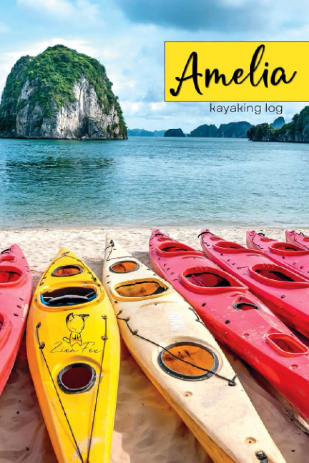 ler totalmente Amelia - Kayaking Log: record/track 99+ kayaking trips in this personalized notebook