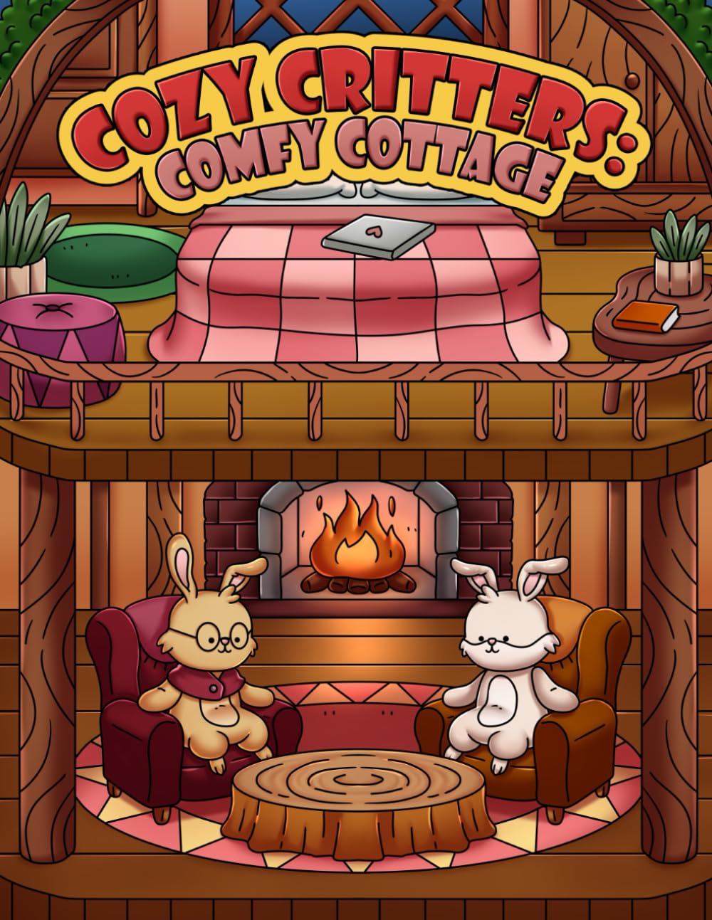 Cozy Critters: Comfy Cottage: Coloring Book for Adults and Teens Featuring Adorable Animal Characters Living the Cozy Cottage Life baixar o livro de graça