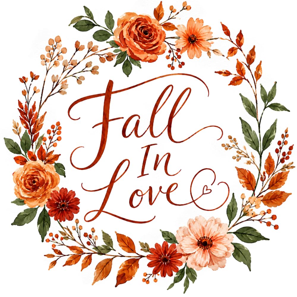 ler totalmente Fall In Love Bridal Shower Guest Book: Autumn Bridal Shower Guest Book and Gift Log | Autumn Floral Wreath Design | 8.5 x 8.5 Inch Sign In Book for Wishes, Advice and Memories