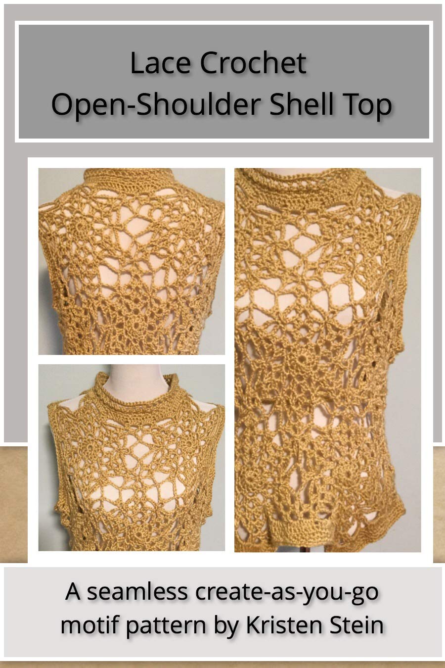 Lace Crochet Open-Shoulder Shell Top: A seamless create-as-you-go pattern (English Edition) baixar livro de graça