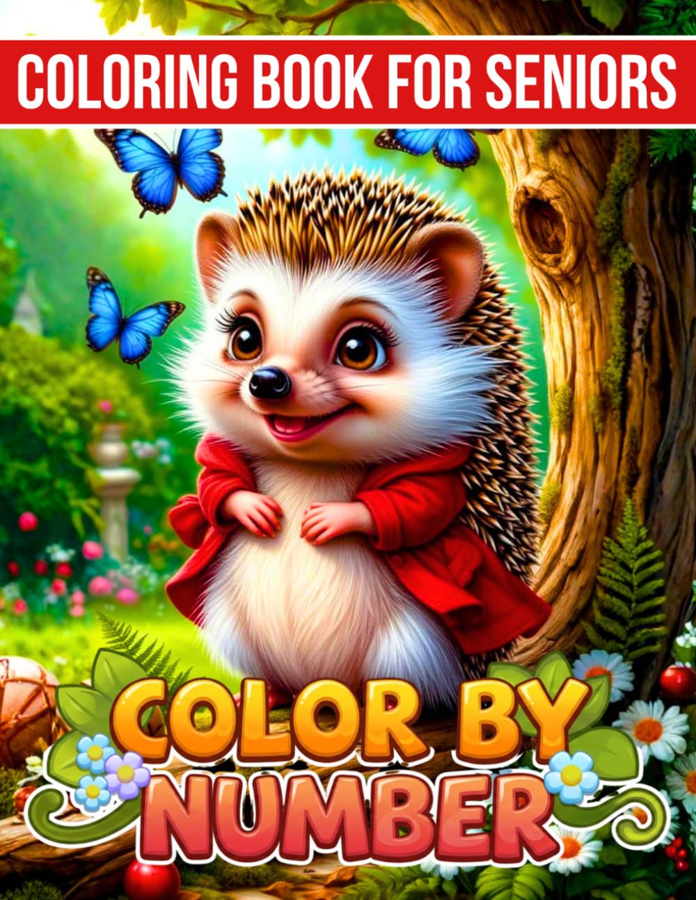 ler totalmente Color by Number Coloring Book for Seniors: Relaxing Color by Number Coloring Book for Seniors, Kids & Adults With Easy Cute Animal Pig, Butterfly, Bug, Giraffe, Cute Kitten Pages Stress Relief
