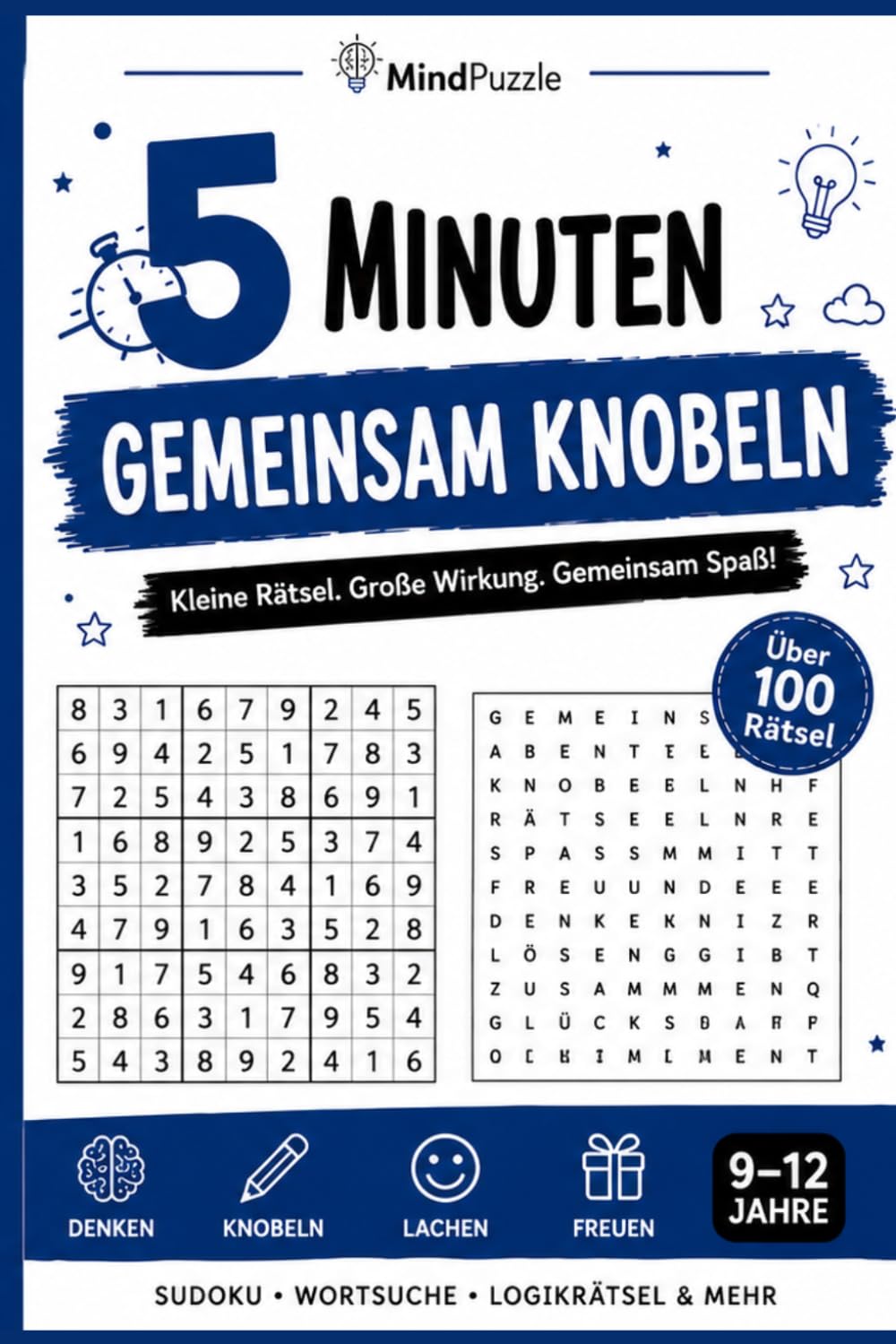 capítulo por capítulo baixar 5 Minuten gemeinsam knobeln: Rätselbuch für Kinder und Familien – kurze Rätsel, gemeinsamer Spaß und eine schöne Geschenkidee (Die 5-Minuten-Rätselzeit) (German Edition)