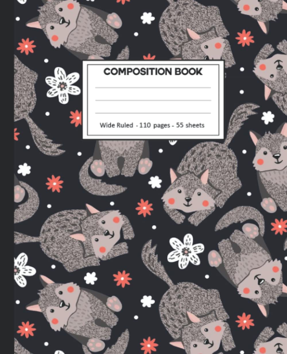 capítulo por capítulo baixar Composition Notebook: Wide Ruled: 110+ Lined Pages Writing Journal: Wolf Theme
