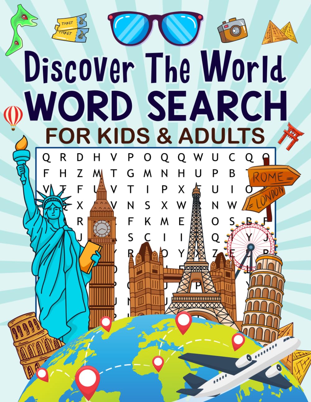 Discover The World Word Search For Kids & Adults: Explore Countries, Capitals & Famous Cities in Fun Puzzles for All Ages baixar livro de graça