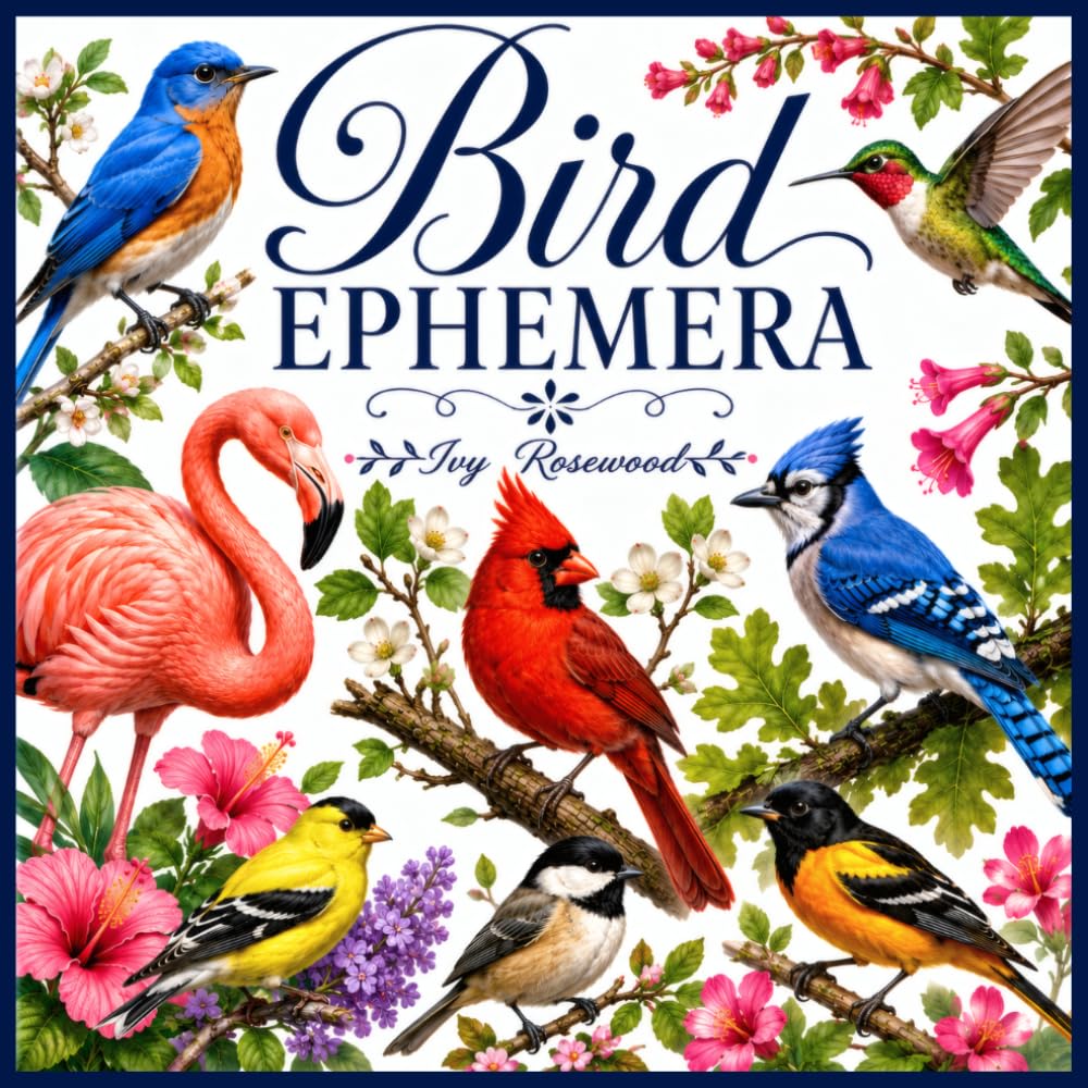 Bird Ephemera: 180 Beautiful Bird Ephemera Images for Junk Journals, Scrapbooking, Card Making, Paper Crafts, Cut and Collage baixar livro de graça