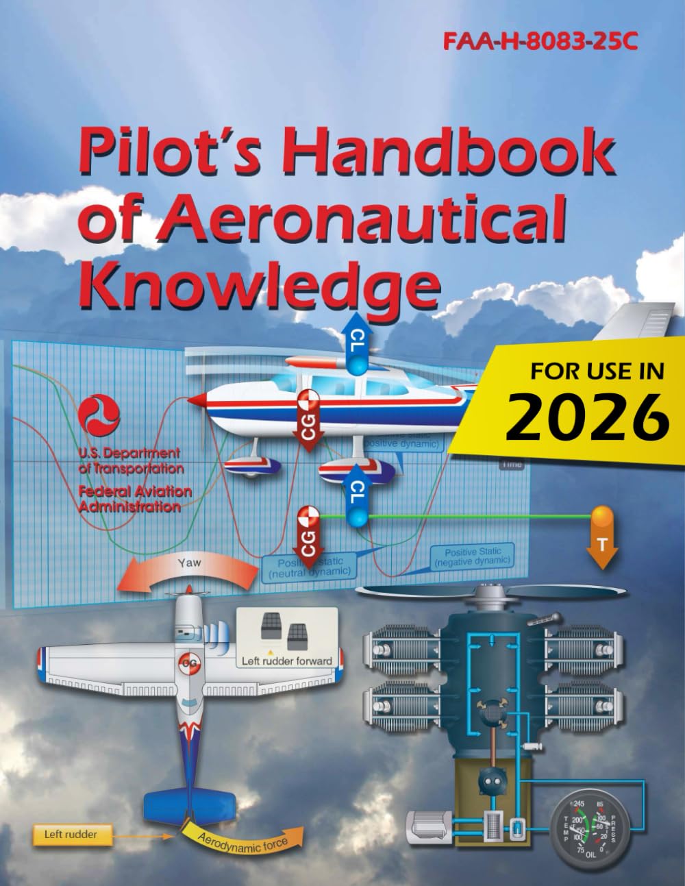 2023 Pilot’s Handbook of Aeronautical Knowledge FAA-H-8083-25C (Color Print) baixar o livro de graça