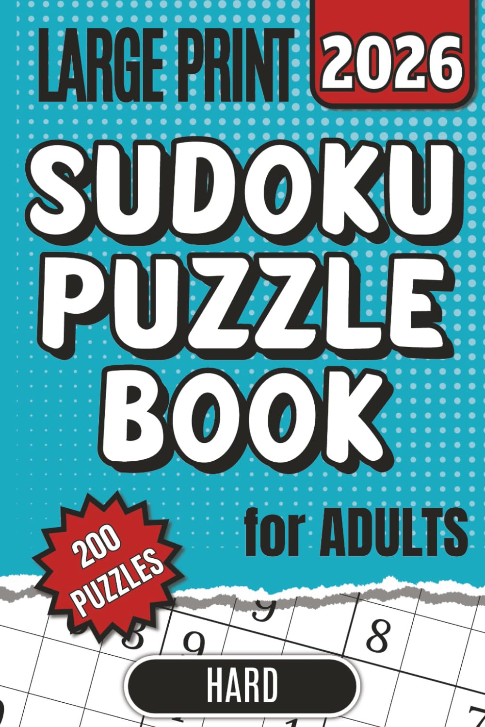 ler totalmente Large Print Sudoku Puzzle Book for Adults: 200 Hard Sudoku Puzzles with Large 22pt Numbers for a Clean and Comfortable Solving Experience