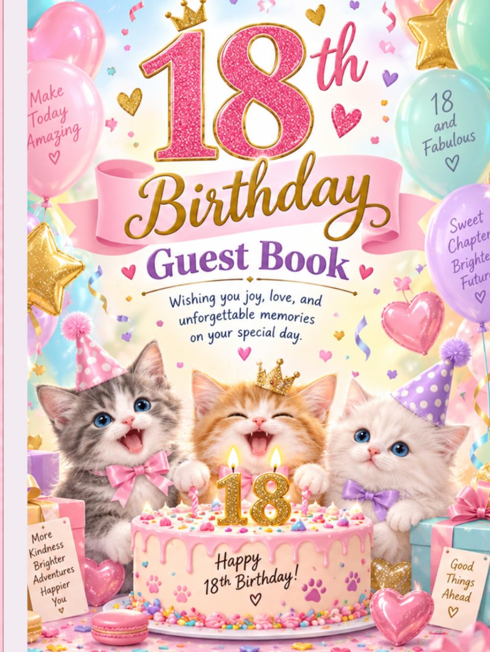 capítulo por capítulo baixar 18th Birthday Guest Book: Cute Kitten Event Guest Book for Birthday Wishes, Messages, Memories, Doodles and Keepsakes