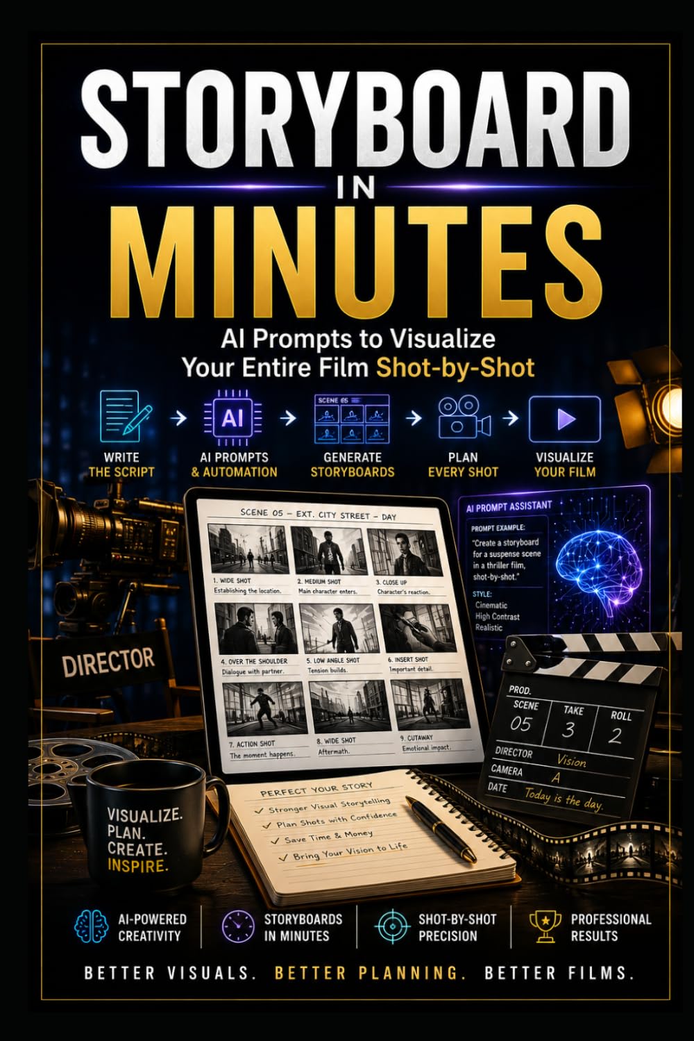 capítulo por capítulo baixar Storyboard in Minutes: AI Prompts to Visualize Your Entire Film Shot-by-Shot