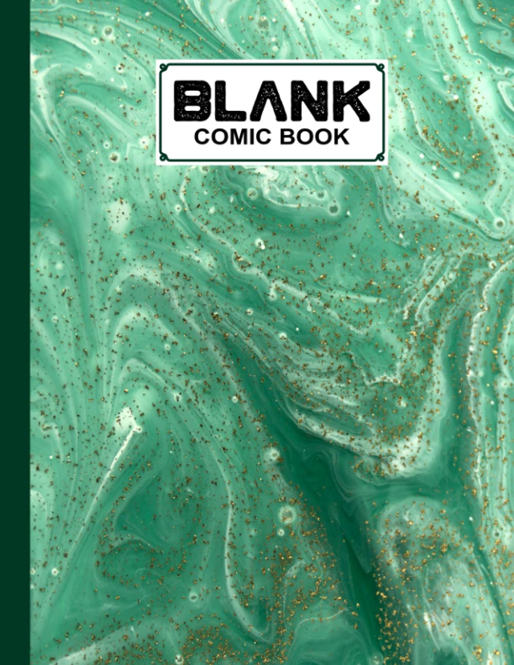 ler totalmente Blank Comic Book: Marbled Green Cover Blank Comic Book, Create Your Own Story, Journal, Notebook, Sketchbook for Kids and Adults, 120 Pages - Size 8.5" x 11" Notebook by Rita Hagen