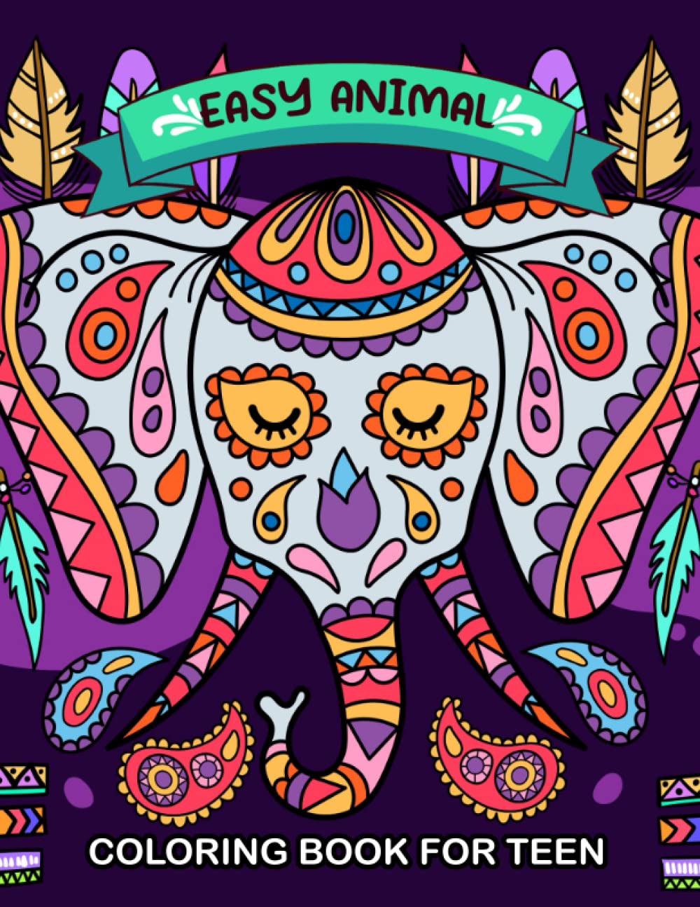 ler totalmente Easy Animal Coloring Book for teen: Unleash your creativity with mesmerizing animal designs