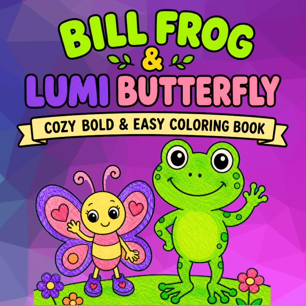 ler totalmente Bill Frog & Lumi Butterfly Adventures Cozy Coloring Book Part 2: Cute Cozy Forest Animal Coloring Pages with Hide and Seek, Swimming, Flying Fun,... Adults, and Seniors (Bill & Lumi Advanced)