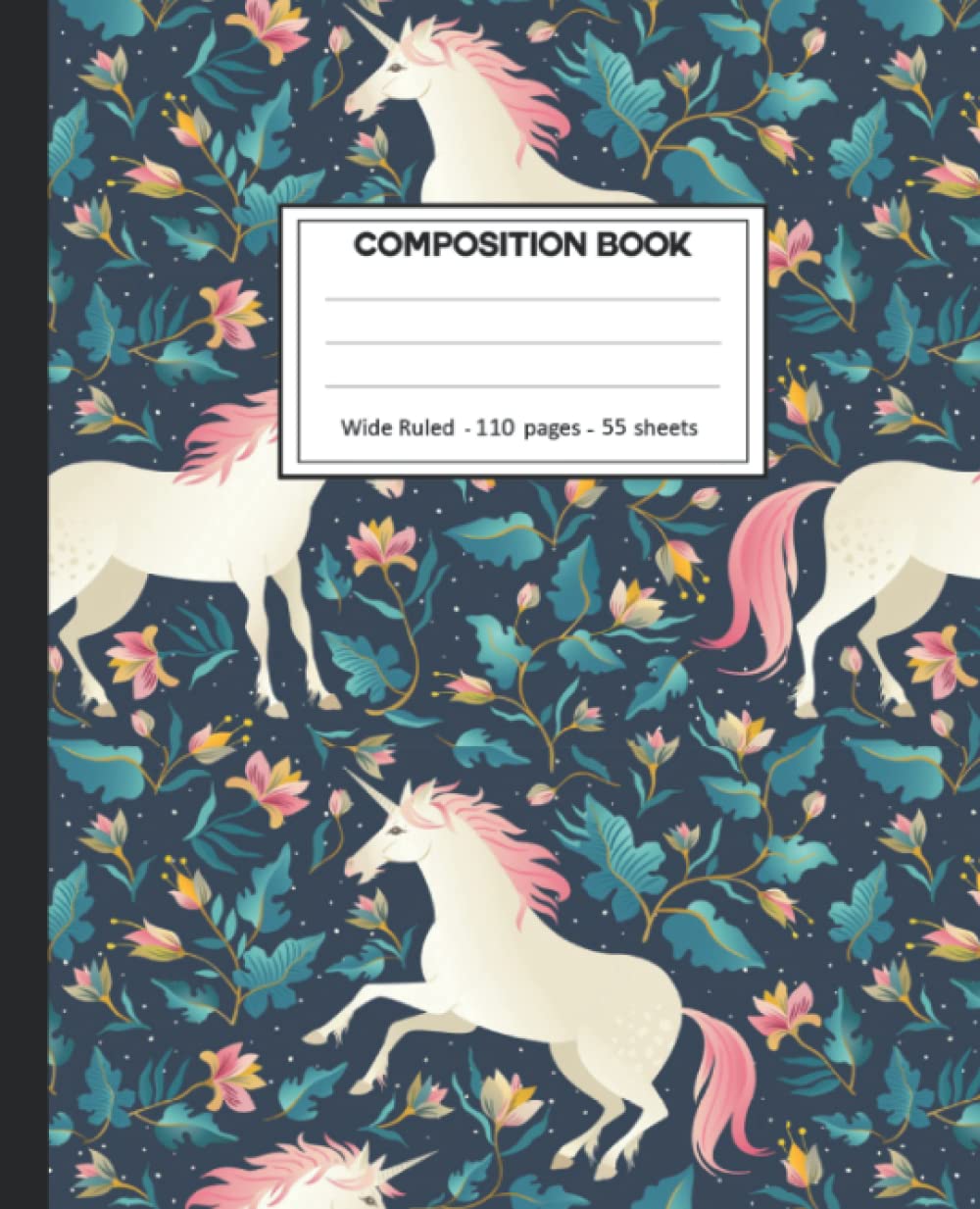 capítulo por capítulo baixar Composition Notebook: Unicorn Flowers Pattern College Ruled Lined Comp Book.
