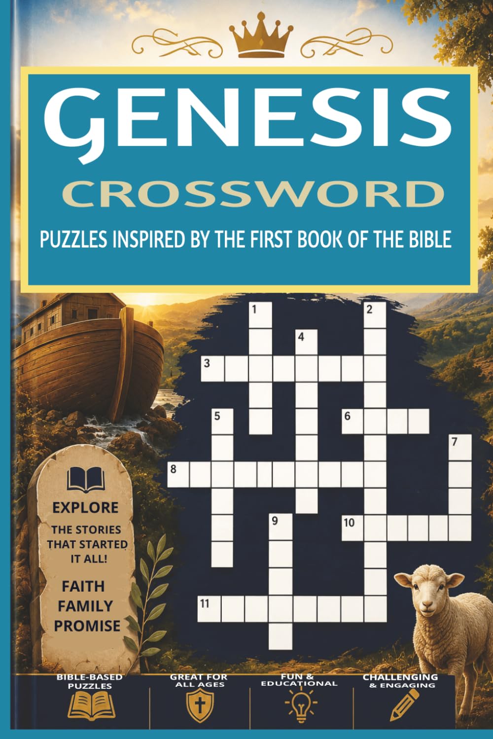 ler totalmente GENESIS CROSSWORD: PUZZLES INSPIRED BY THE FIRST BOOK OF THE BIBLE (Portuguese Edition)