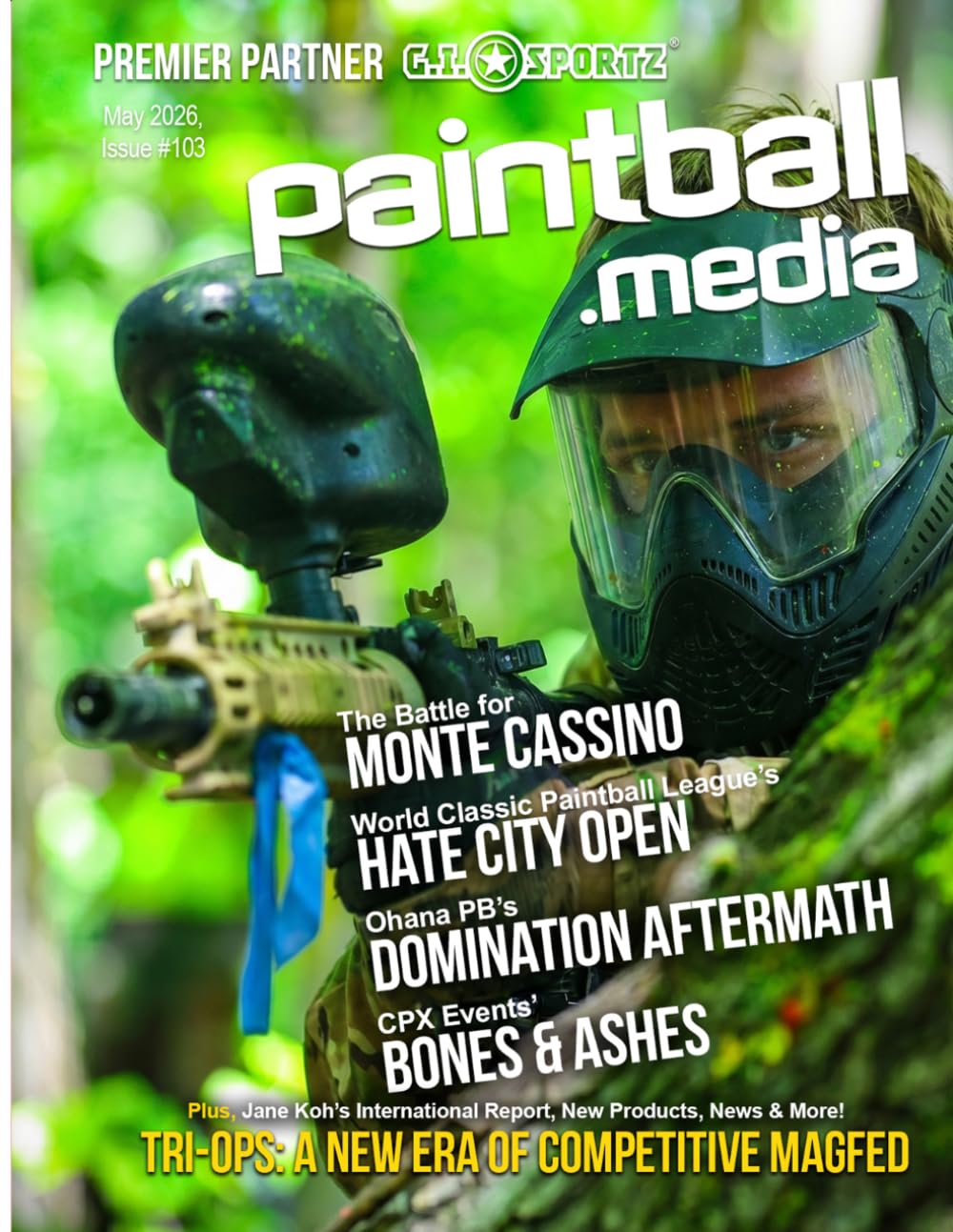 capítulo por capítulo baixar Paintball.Media Magazine, Issue #103, May, 2026: Domination Aftermath, WCPL Hate City Open, Monte Cassino, Bones & Ashes, Tri-Open Magfed Game, International Report, New Products & More