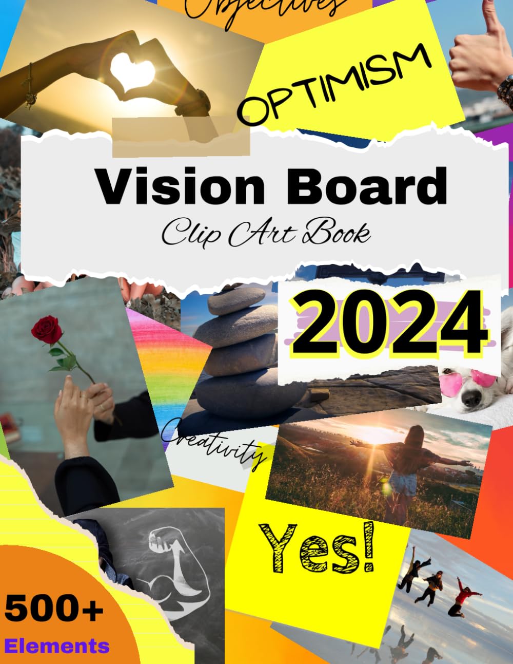 ler totalmente Vision Board Clip Art Book: Design Your Dream Life, 500+ Inspirational Images, Powerful Words, Quotes and Affirmations For Men and Women