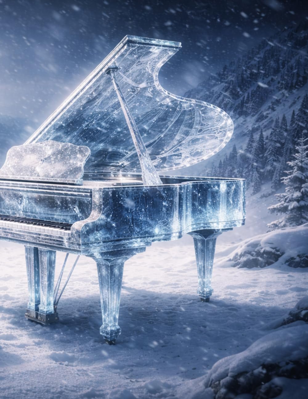 capítulo por capítulo baixar Sheet Music Book – Crystal Piano in a Snowy Mountain Valley: Blank Manuscript Paper with 12 Staves Per Page for Composition, Songwriting, Lessons,... and Creative Ideas | 100 Pages | 8.5 x 11