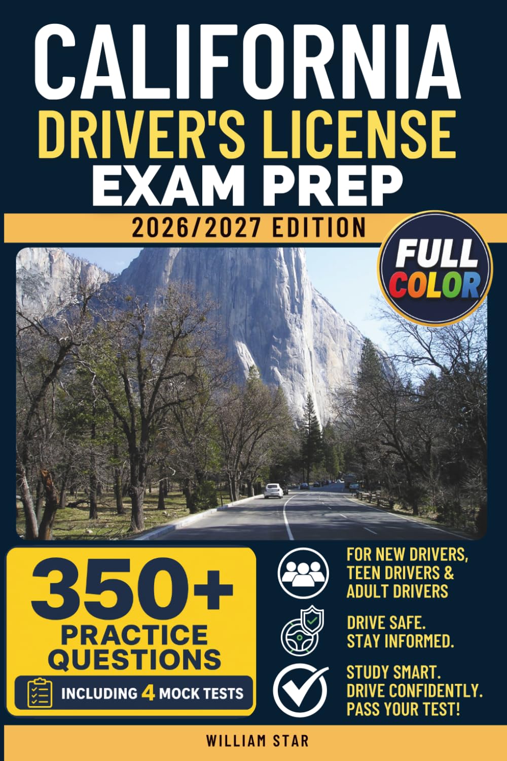 California Driver's License Exam Prep: Study Guide, Road Signs & Practice Tests to Help You Pass the Written Knowledge Test (FULL COLOR DMV PREP SERIES) baixar o livro de graça