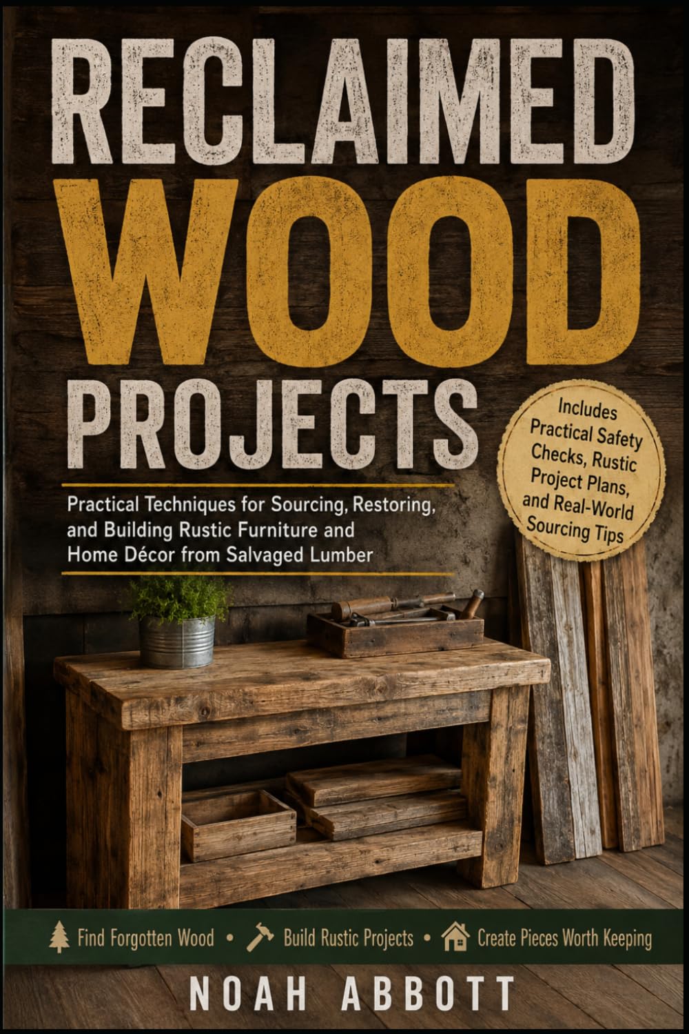 ler totalmente Reclaimed Wood Projects: Practical Techniques for Sourcing, Restoring, and Building Rustic Furniture and Home Décor from Salvaged Lumber