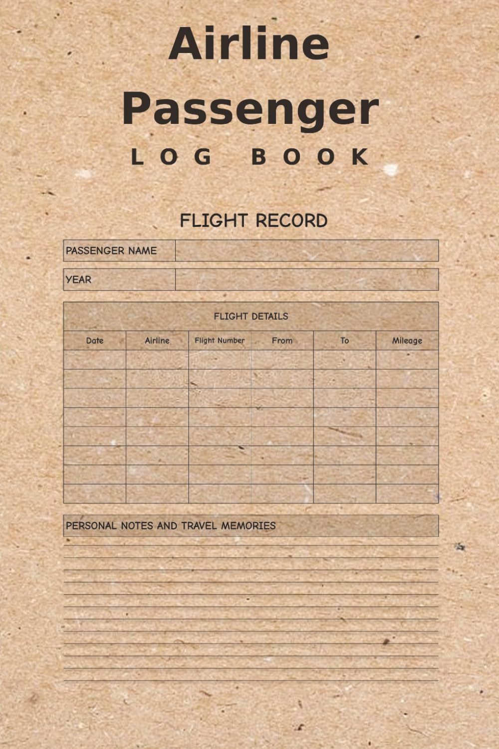 capítulo por capítulo baixar Airline Passenger Log Book: Track Every Flight, Mileage, and Travel Memory for Frequent Flyers and Aviation Enthusiasts