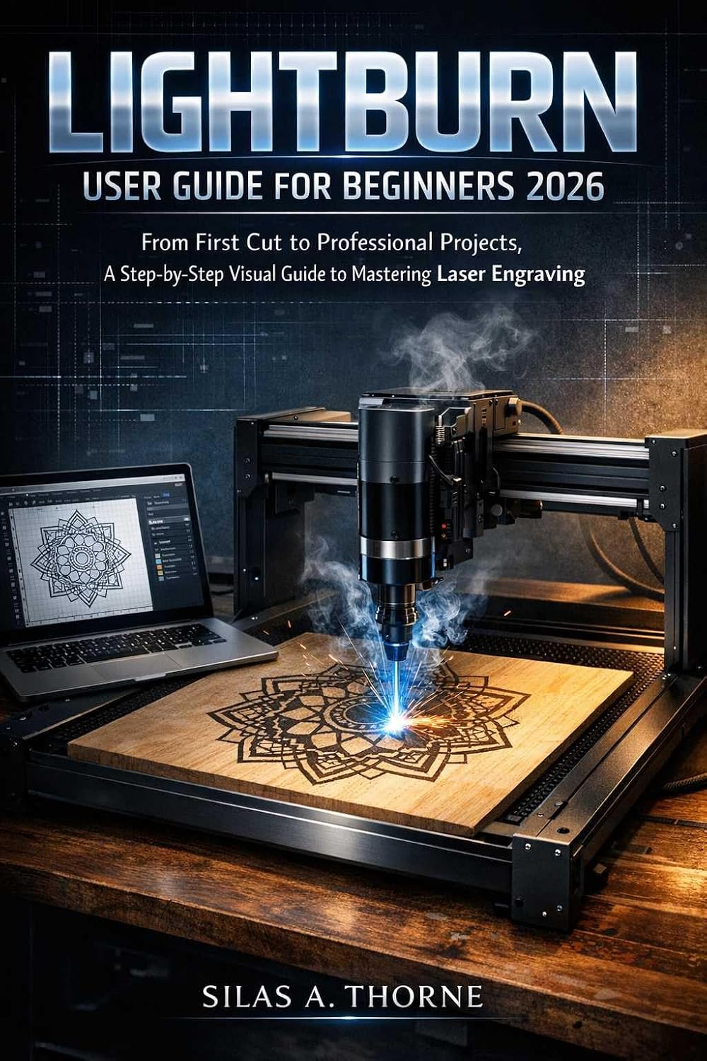 capítulo por capítulo baixar LIGHTBURN USER GUIDE FOR BEGINNERS 2026: From First Cut to Professional Projects, A Step-by-Step Visual Guide to Mastering Laser Engraving (English Edition)