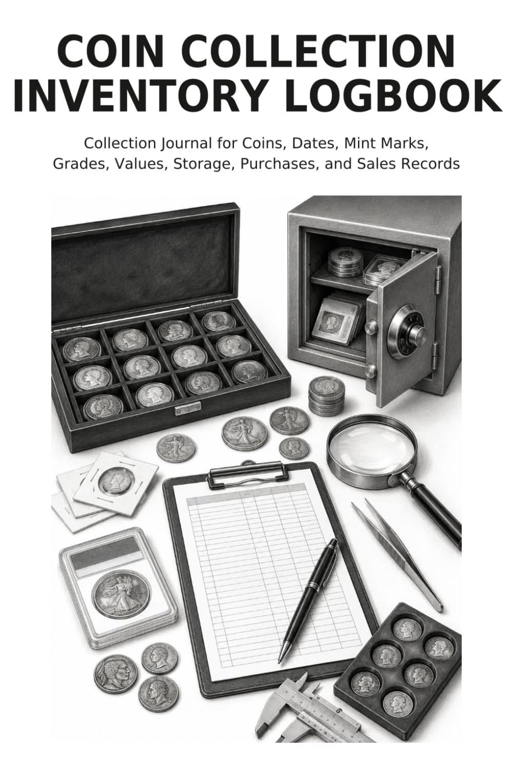 Coin Collection Inventory Logbook: Coin Details, Values, Purchase Records, Condition Notes, Storage Locations, and Collection Inventory baixar o livro de graça