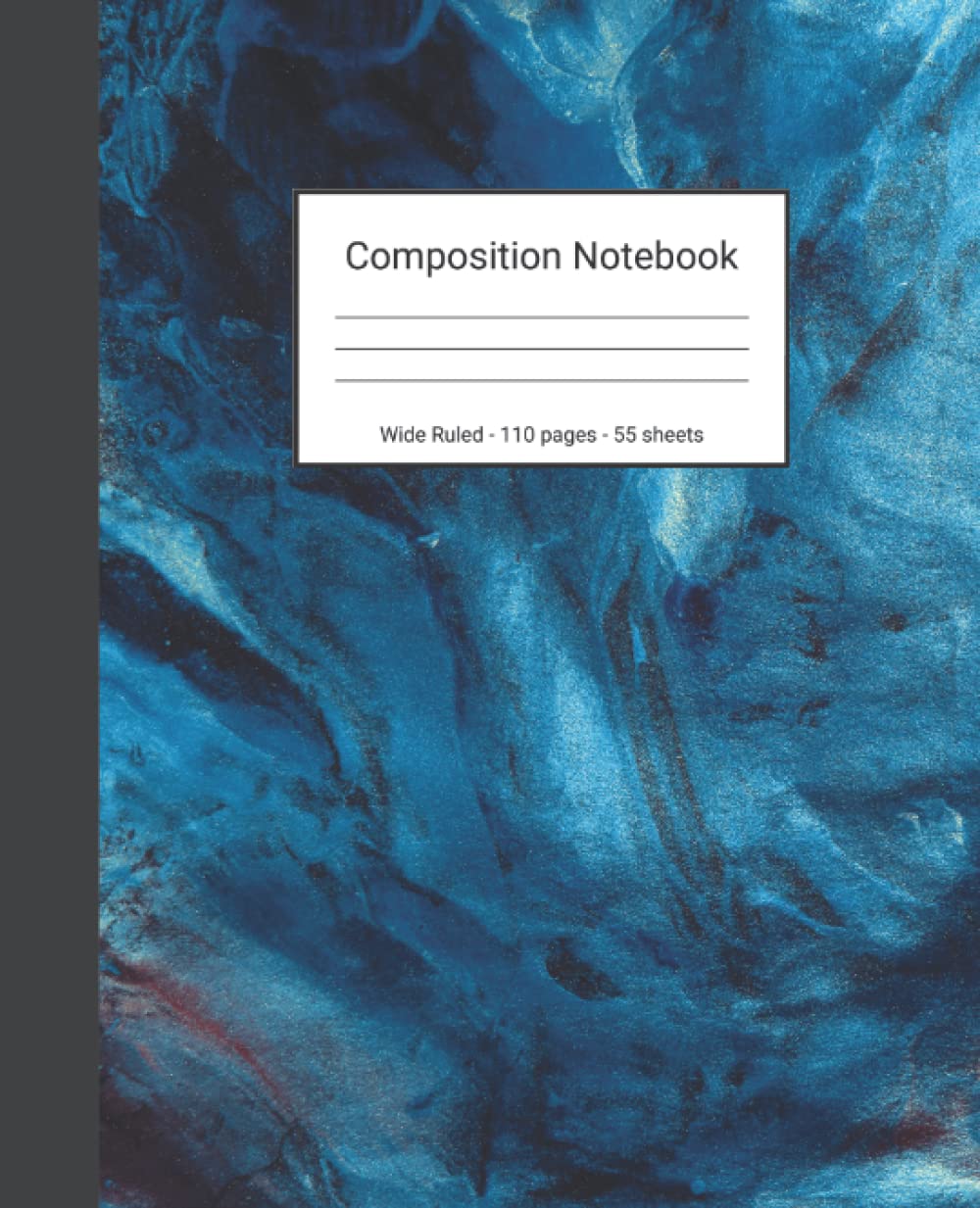Composition Notebook: Wide Ruled Paper Notebook Journal - Blue And White Stone Texture - Blank Wide Lined Workbook baixar o livro de graça