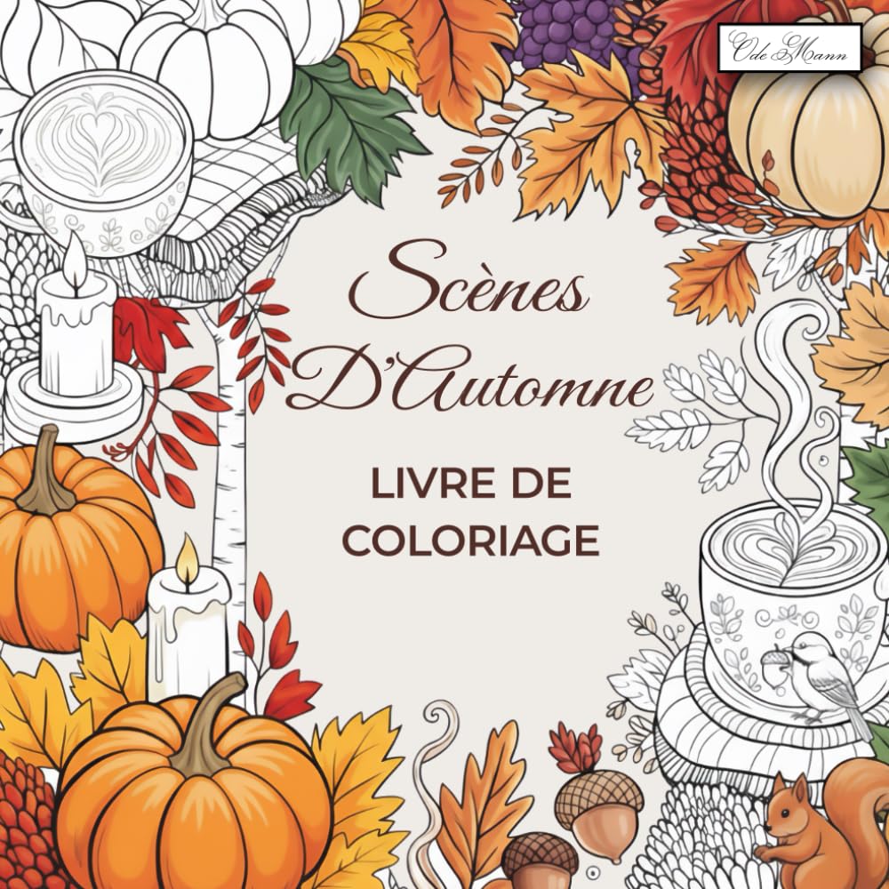 ler totalmente Scènes D’Automne Livre De Coloriage: Illustrations Saisonnières Avec Feuilles Tombées, Citrouilles Et Paysages Ruraux – Album Relaxant Pour Adultes