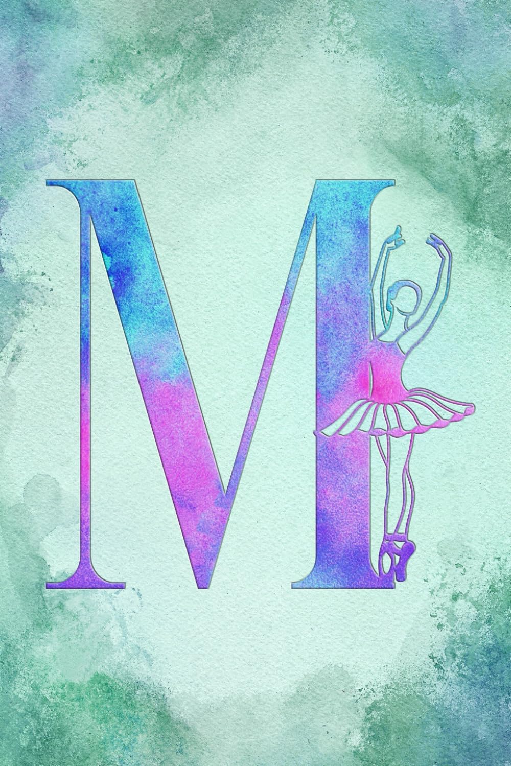 capítulo por capítulo baixar M: Letter "M" Initial Ballet Dance Monogram Notebook - Ballerina on Pink, Blue & Green Watercolor - College-Ruled Personal Journal, Writing Pad or Diary for Dancers, Girls & Women - 110 Pages, 6x9