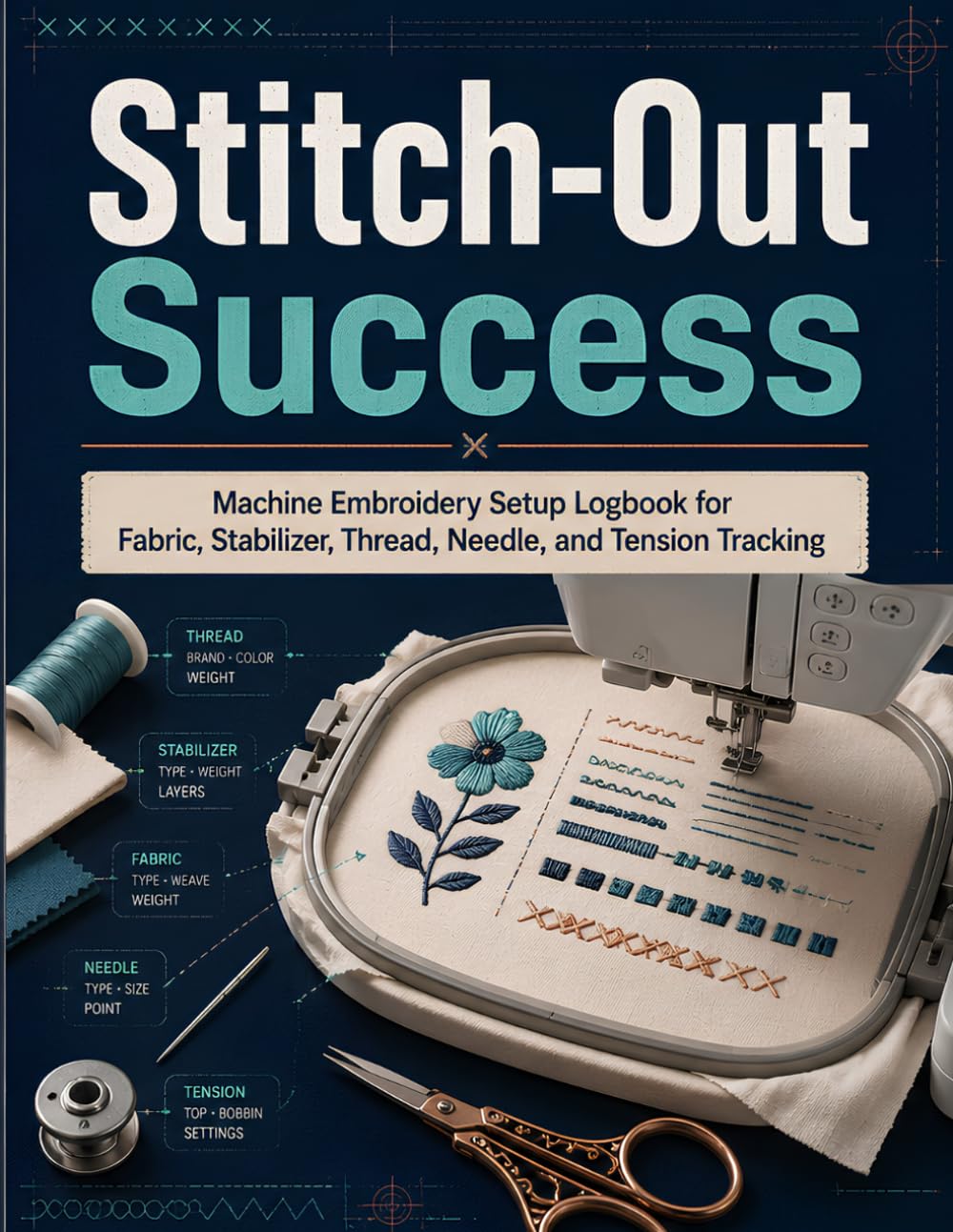 Stitch-Out Success: Machine Embroidery Setup Logbook for Fabric, Stabilizer, Thread, Needle, and Tension Tracking baixar livro de graça