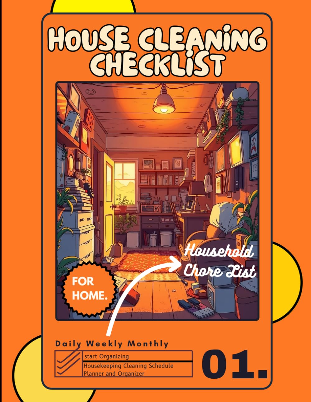 House Cleaning Checklist: Housekeeping Cleaning Schedule Planner and Organizer, Household Chore List for Your Daily Weekly and Monthly Tasks baixar o livro de graça