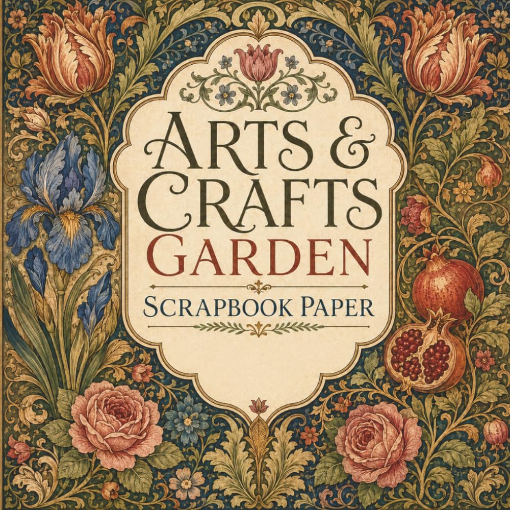 ler totalmente Arts & Crafts Garden Scrapbook Paper: Vintage Heritage Botanical Patterns for Junk Journals, Collage, Card Making & Paper Crafts