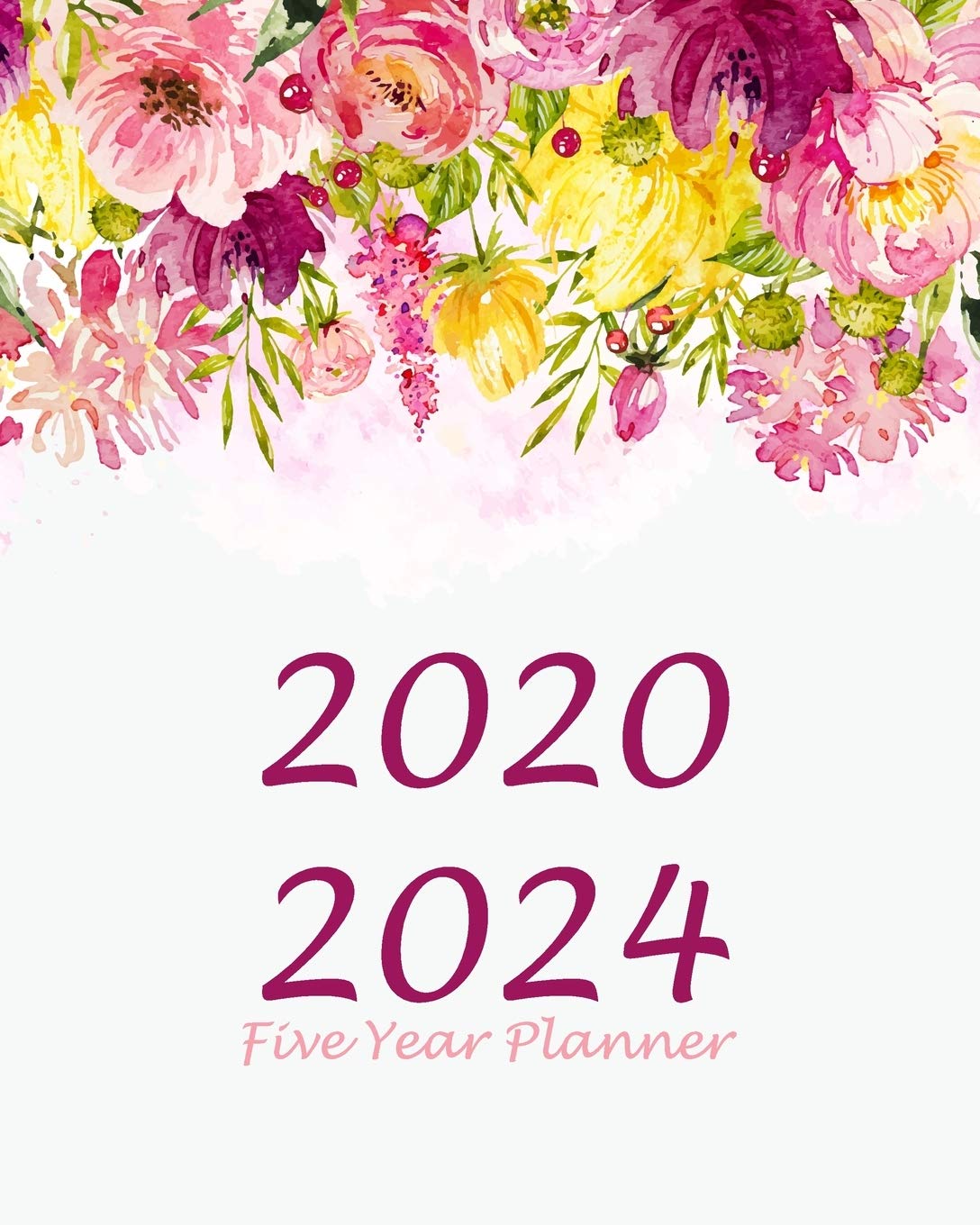 ler totalmente 2020-2024 Five Year Planner: Girly Flowers, 60 Months Appointment Calendar, Business Planners, Agenda Schedule Organizer Logbook and Journal With Holidays and inspirational Quotes