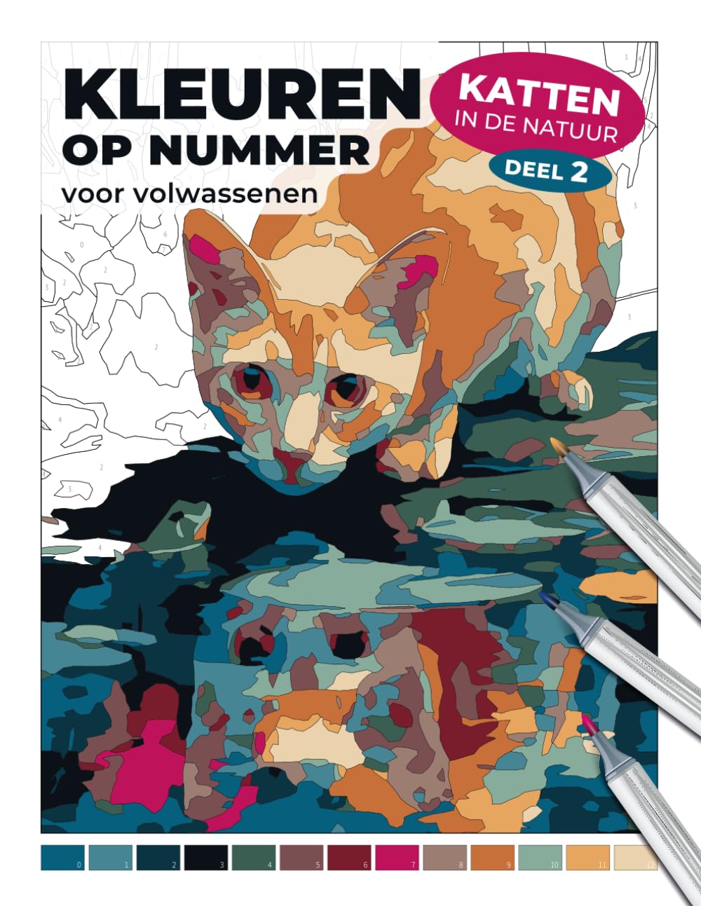 ler totalmente Katten in de natuur – Deel 2 | Kleuren op nummer voor volwassenen: Ontspannend kleurboek met gedetailleerde illustraties van katten in rustgevende natuurtaferelen (Dutch Edition)