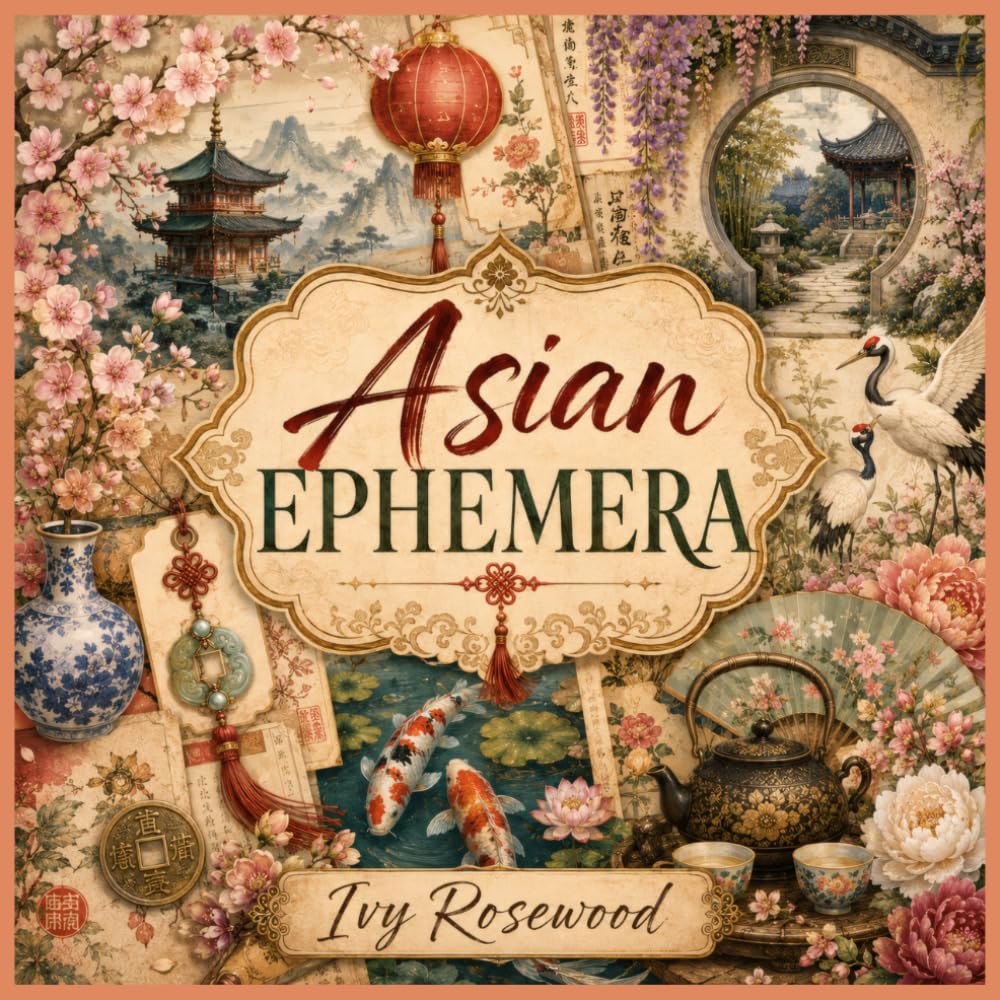 ler totalmente Asian Ephemera: 160+ Asian-Inspired Ephemera for Junk Journaling, Scrapbooking, Cut and Collage, Decoupage & Paper Crafts
