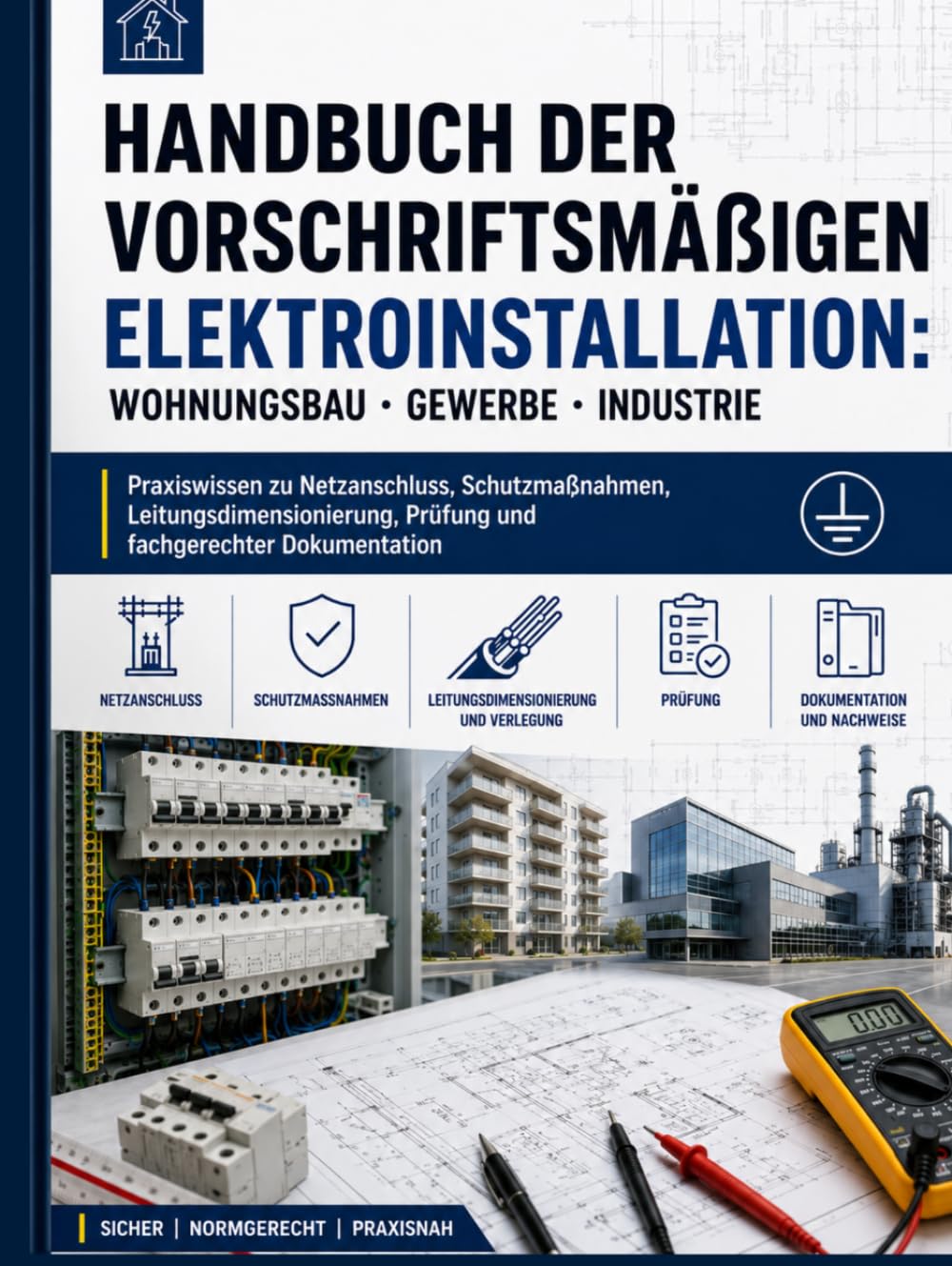 HANDBUCH DER VORSCHRIFTSMÄẞIGEN ELEKTROINSTALLATION (WOHNUNGSBAU GEWERBE INDUSTRIE): Praxiswissen zu Netzanschluss, Schutzmaßnahmen,... fachgerechter Dokumentation (German Edition) baixar o livro de graça