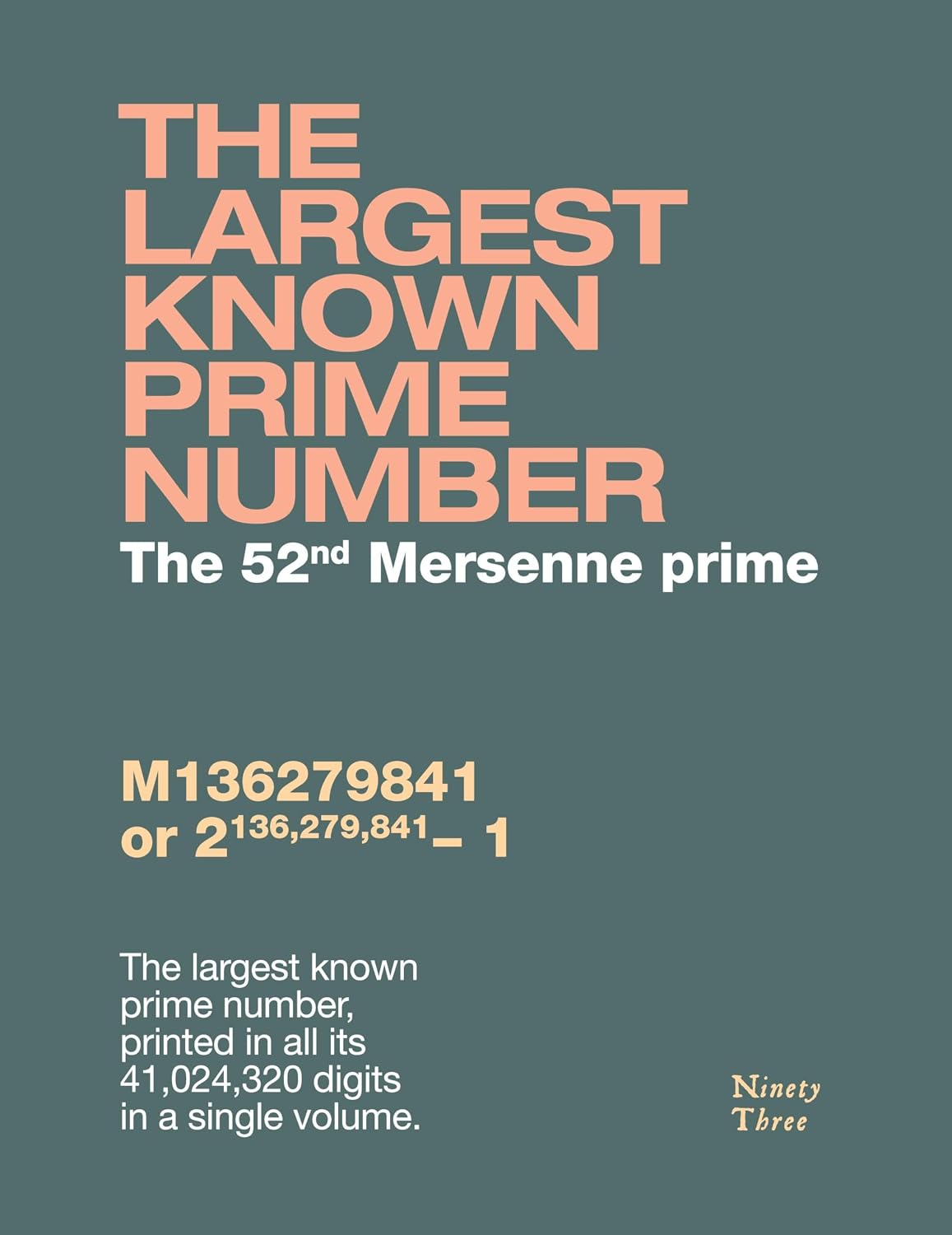 ler totalmente The largest known prime number: The 52nd Mersenne prime