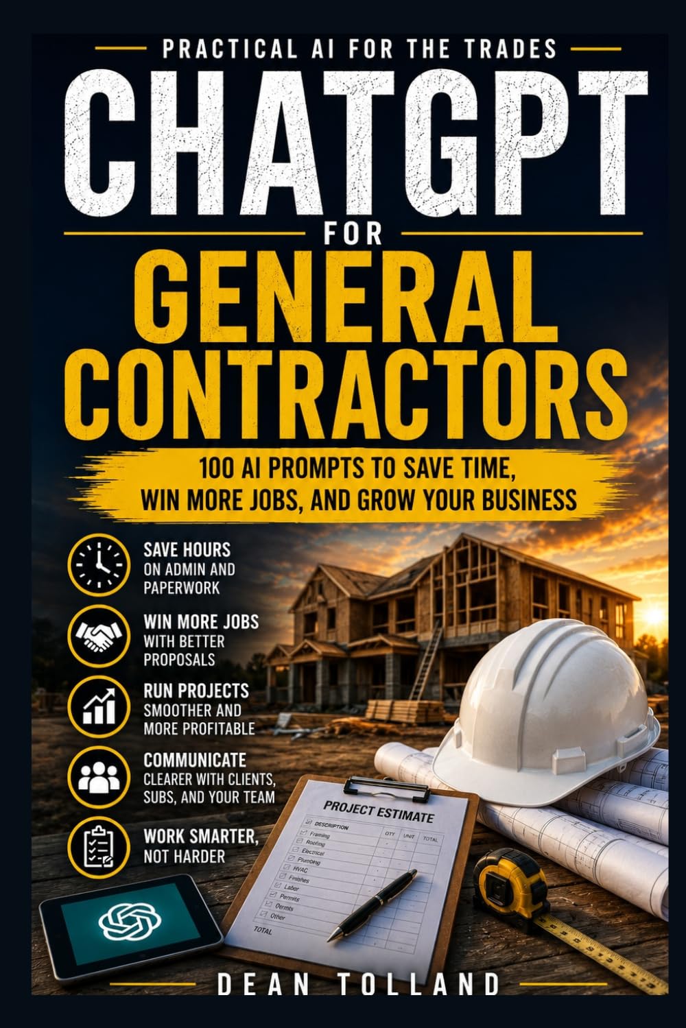 ChatGPT for General Contractors: 100 AI Prompts to Save Time, Win More Jobs, and Grow Your Business (Practical AI for the Trades) baixar livro de graça